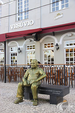 Ilhéus - Jorge Amado no bar Vesúvio