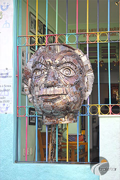 Ilhéus - Jorge Amado na fachada do prédio